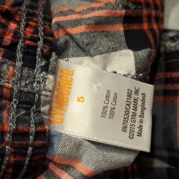 Gymboree boys size 5 plaid shorts, pull on NWT - Picture 3 of 4